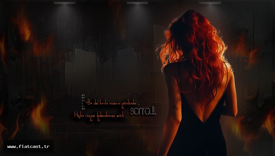 bir dal kırılır insanın qönlünde..........