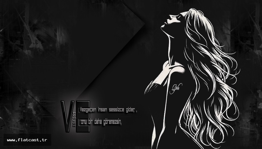 Vazgeçen insan sessizce gider,  Ve onu bir daha göremezsin