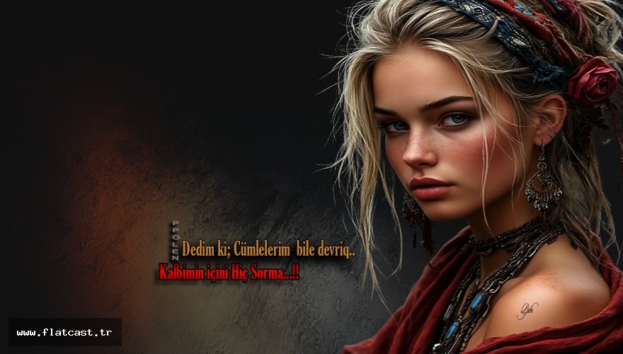 Dedim ki; Cümlelerim  bile devriq..        Kalbimin içini Hiç Sorma...!!